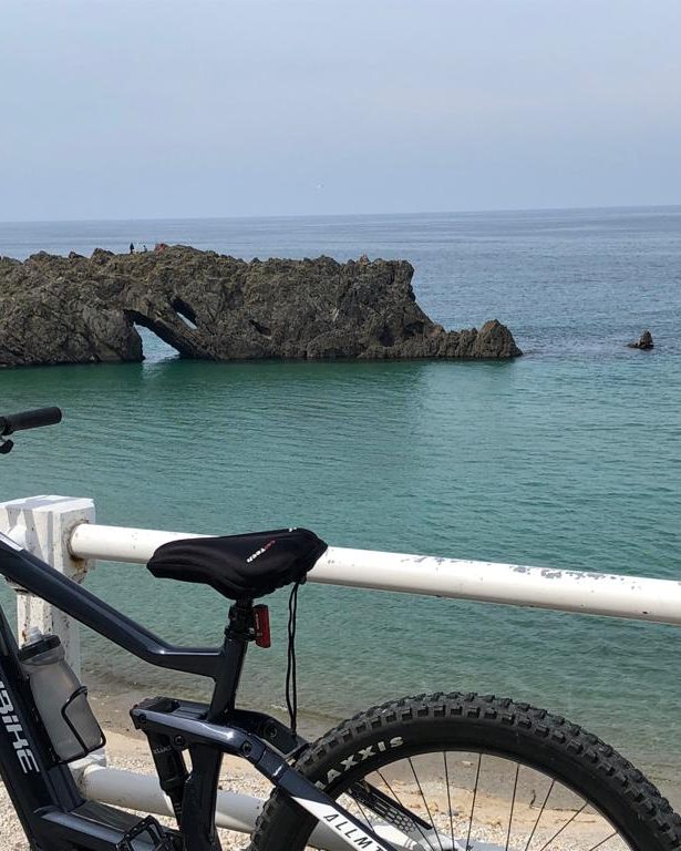 Bicicleta Mar Asturias playa
